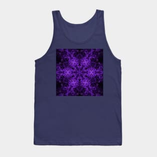 Passionate Purple Kaleidoscope Star Modern Abstract Art Tank Top